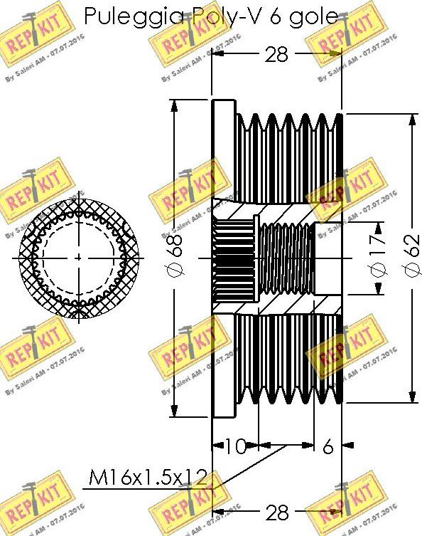 REPKIT RKT3384 - Remenica, alternator www.molydon.hr