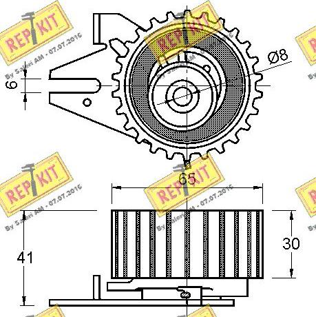 REPKIT RKT3324 - Vodeći valjak , zupčasti remen  www.molydon.hr