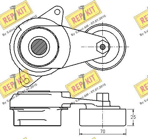 REPKIT RKT3254 - Natezač remena, klinasti rebrasti remen  www.molydon.hr