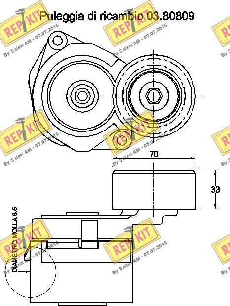 REPKIT RKT3255 - Natezač remena, klinasti rebrasti remen  www.molydon.hr