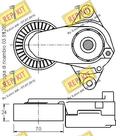 REPKIT RKT3214 - Natezač remena, klinasti rebrasti remen  www.molydon.hr