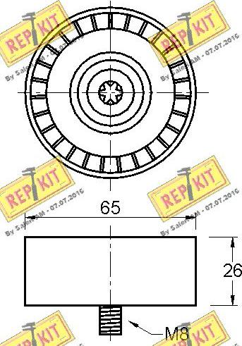 REPKIT RKT3217 - Vodeći valjak , klinasti rebrasti remen  www.molydon.hr