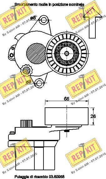 REPKIT RKT3222 - Natezač remena, klinasti rebrasti remen  www.molydon.hr