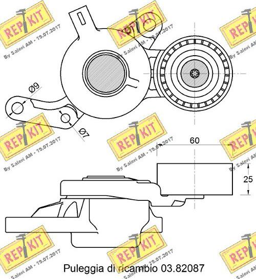 REPKIT RKT3795 - Vodeći valjak , zupčasti remen  www.molydon.hr