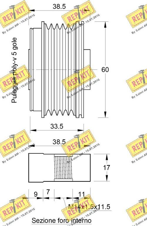 REPKIT RKT3746 - Remenica, alternator www.molydon.hr