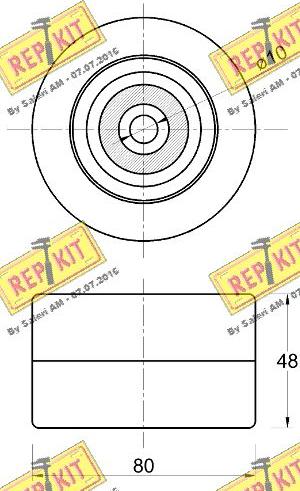 REPKIT RKT3727 - Vodeći valjak , klinasti rebrasti remen  www.molydon.hr