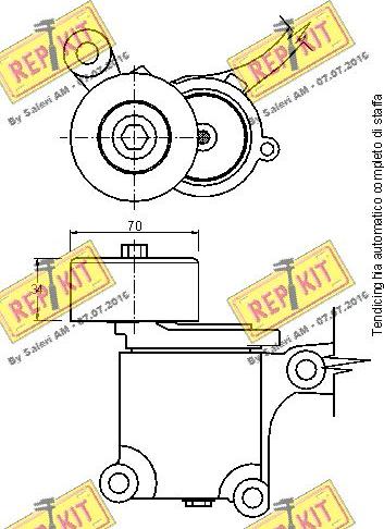 REPKIT RKT2993 - Natezač remena, klinasti rebrasti remen  www.molydon.hr