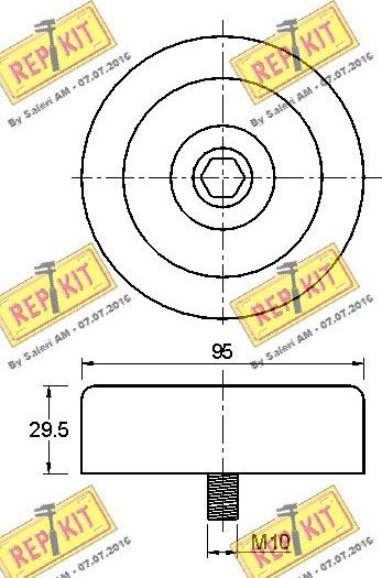 REPKIT RKT2997 - Vodeći valjak , klinasti rebrasti remen  www.molydon.hr