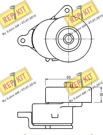 REPKIT RKT2915 - Natezač remena, klinasti rebrasti remen  www.molydon.hr