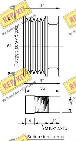 REPKIT RKT2939 - Remenica, alternator www.molydon.hr