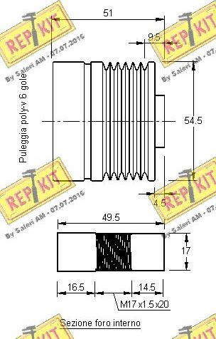 REPKIT RKT2979 - Remenica, alternator www.molydon.hr