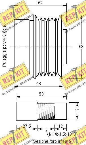 REPKIT RKT2978 - Remenica, alternator www.molydon.hr