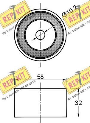 REPKIT RKT2450 - Vodeći valjak , zupčasti remen  www.molydon.hr