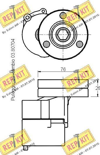 REPKIT RKT2419 - Natezač remena, klinasti rebrasti remen  www.molydon.hr