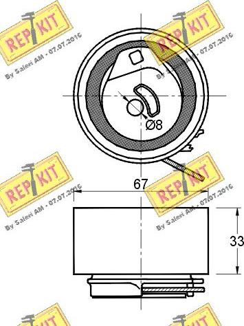 REPKIT RKT2418 - Natezač, zupčasti remen  www.molydon.hr