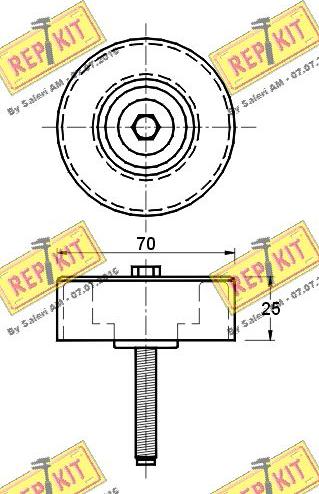 REPKIT RKT2486 - Vodeći valjak , klinasti rebrasti remen  www.molydon.hr