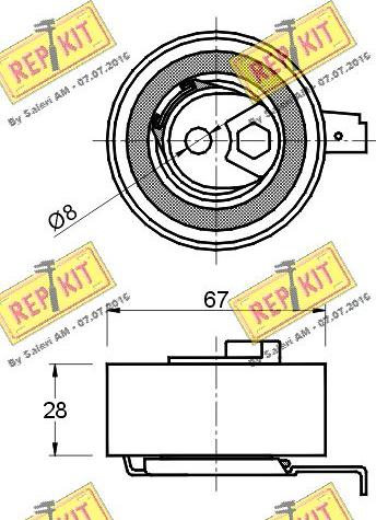 REPKIT RKT2472 - Natezač, zupčasti remen  www.molydon.hr