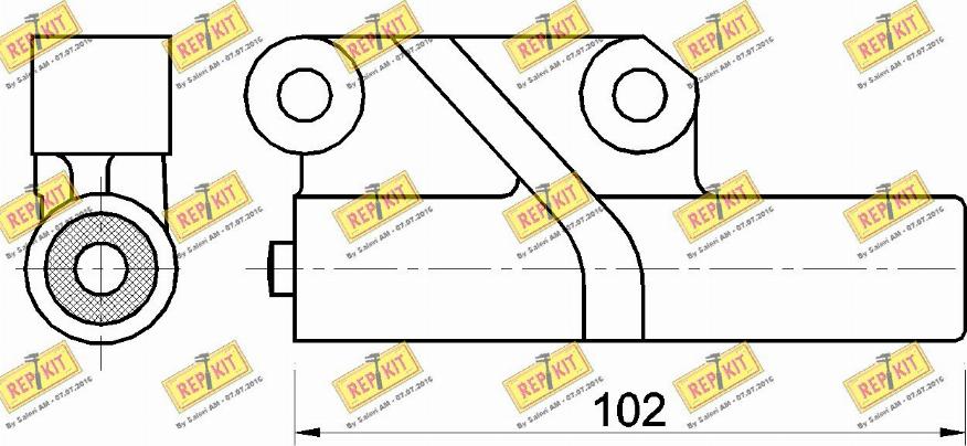 REPKIT RKT2591 - Prigusivac vibracija, zupčasti remen  www.molydon.hr