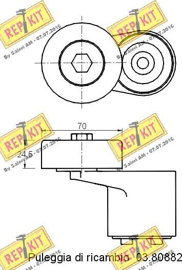 REPKIT RKT2597 - Natezač remena, klinasti rebrasti remen  www.molydon.hr