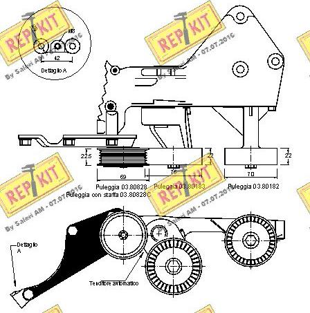 REPKIT RKT2547 - Natezač remena, klinasti rebrasti remen  www.molydon.hr