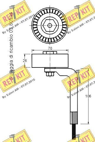 REPKIT RKT2557 - Natezač remena, klinasti rebrasti remen  www.molydon.hr