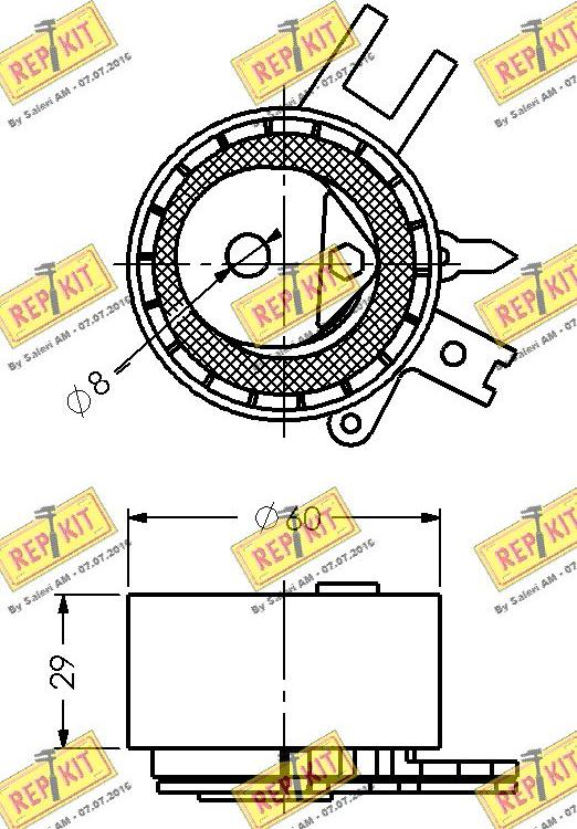 REPKIT RKT2505 - Natezač, zupčasti remen  www.molydon.hr