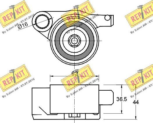 REPKIT RKT2580 - Natezač, zupčasti remen  www.molydon.hr