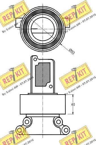 REPKIT RKT2536 - Vodeći valjak , zupčasti remen  www.molydon.hr