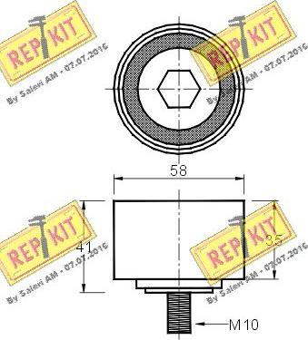 REPKIT RKT2613 - Vodeći valjak , zupčasti remen  www.molydon.hr