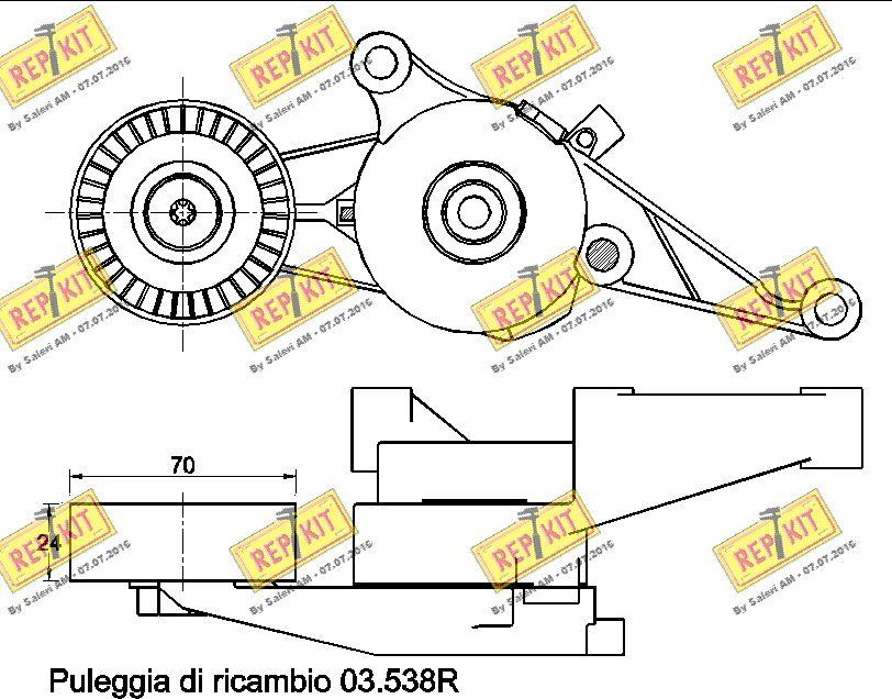 REPKIT RKT2632 - Natezač remena, klinasti rebrasti remen  www.molydon.hr