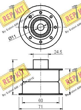 REPKIT RKT2087 - Vodeći valjak , zupčasti remen  www.molydon.hr