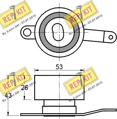 REPKIT RKT2079 - Natezač, zupčasti remen  www.molydon.hr