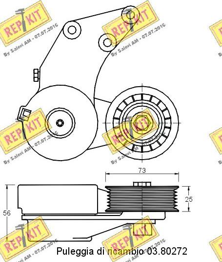 REPKIT RKT2145 - Natezač remena, klinasti rebrasti remen  www.molydon.hr