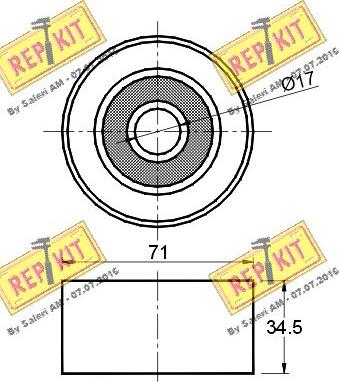 REPKIT RKT2156 - Vodeći valjak , klinasti rebrasti remen  www.molydon.hr