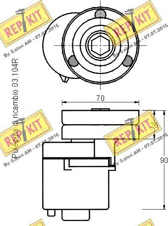 REPKIT RKT2157 - Natezač remena, klinasti rebrasti remen  www.molydon.hr