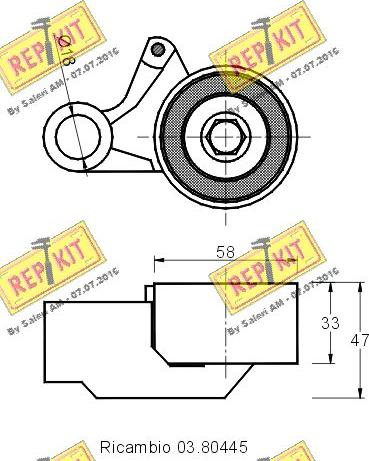 REPKIT RKT2165 - Natezač, zupčasti remen  www.molydon.hr