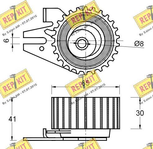 REPKIT RKT2101 - Natezač, zupčasti remen  www.molydon.hr