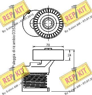 REPKIT RKT2138 - Natezač remena, klinasti rebrasti remen  www.molydon.hr