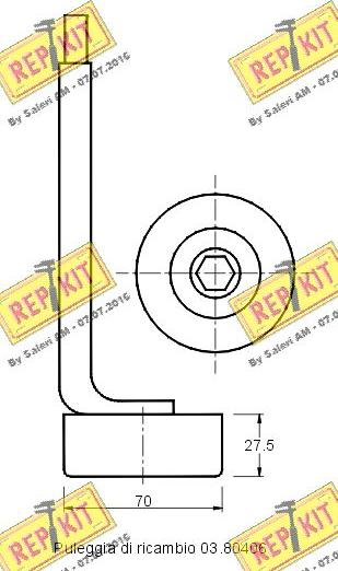 REPKIT RKT2124 - Natezač remena, klinasti rebrasti remen  www.molydon.hr