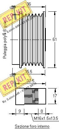 REPKIT RKT2893 - Remenica, alternator www.molydon.hr