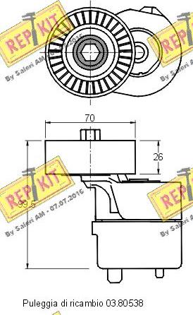 REPKIT RKT2848 - Natezač remena, klinasti rebrasti remen  www.molydon.hr