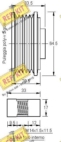 REPKIT RKT2847 - Remenica, alternator www.molydon.hr