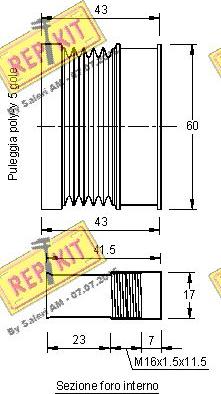 REPKIT RKT2883 - Remenica, alternator www.molydon.hr