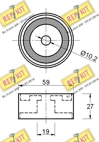 REPKIT RKT2394 - Vodeći valjak , zupčasti remen  www.molydon.hr