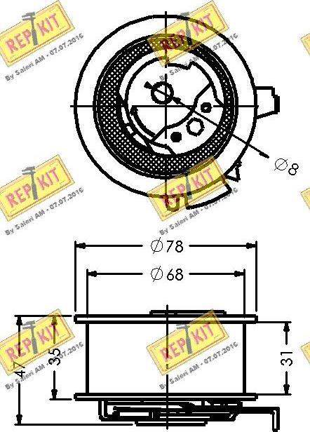 REPKIT RKT2396 - Natezač, zupčasti remen  www.molydon.hr