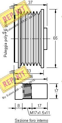 REPKIT RKT2363 - Remenica, alternator www.molydon.hr