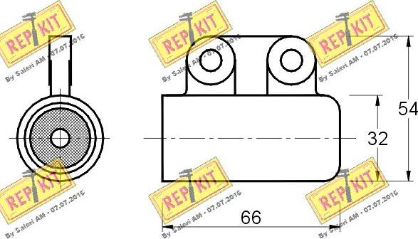 REPKIT RKT2302 - Prigusivac vibracija, zupčasti remen  www.molydon.hr