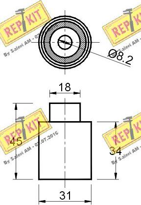 REPKIT RKT2386 - Vodeći valjak , zupčasti remen  www.molydon.hr