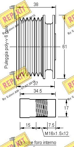 REPKIT RKT2320 - Remenica, alternator www.molydon.hr