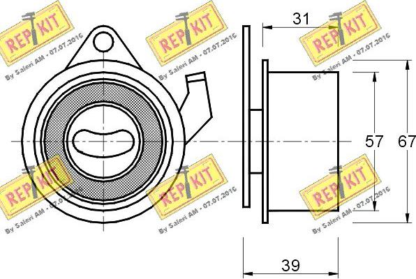 REPKIT RKT2240 - Natezač, zupčasti remen  www.molydon.hr